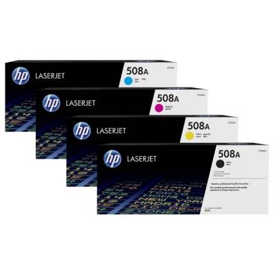 کارتریج لیزری اچ پی ست کامل چهار رنگ مدل hp 508A