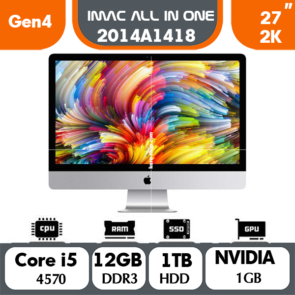 آل این وان استوک اپل مدل Apple iMac 2014 A1418 i5 Gen 4| 12GB | 1TB| 27in| Gpu1G