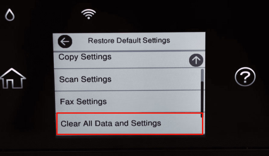 حذف فایل‌ها از حافظه پرینتر