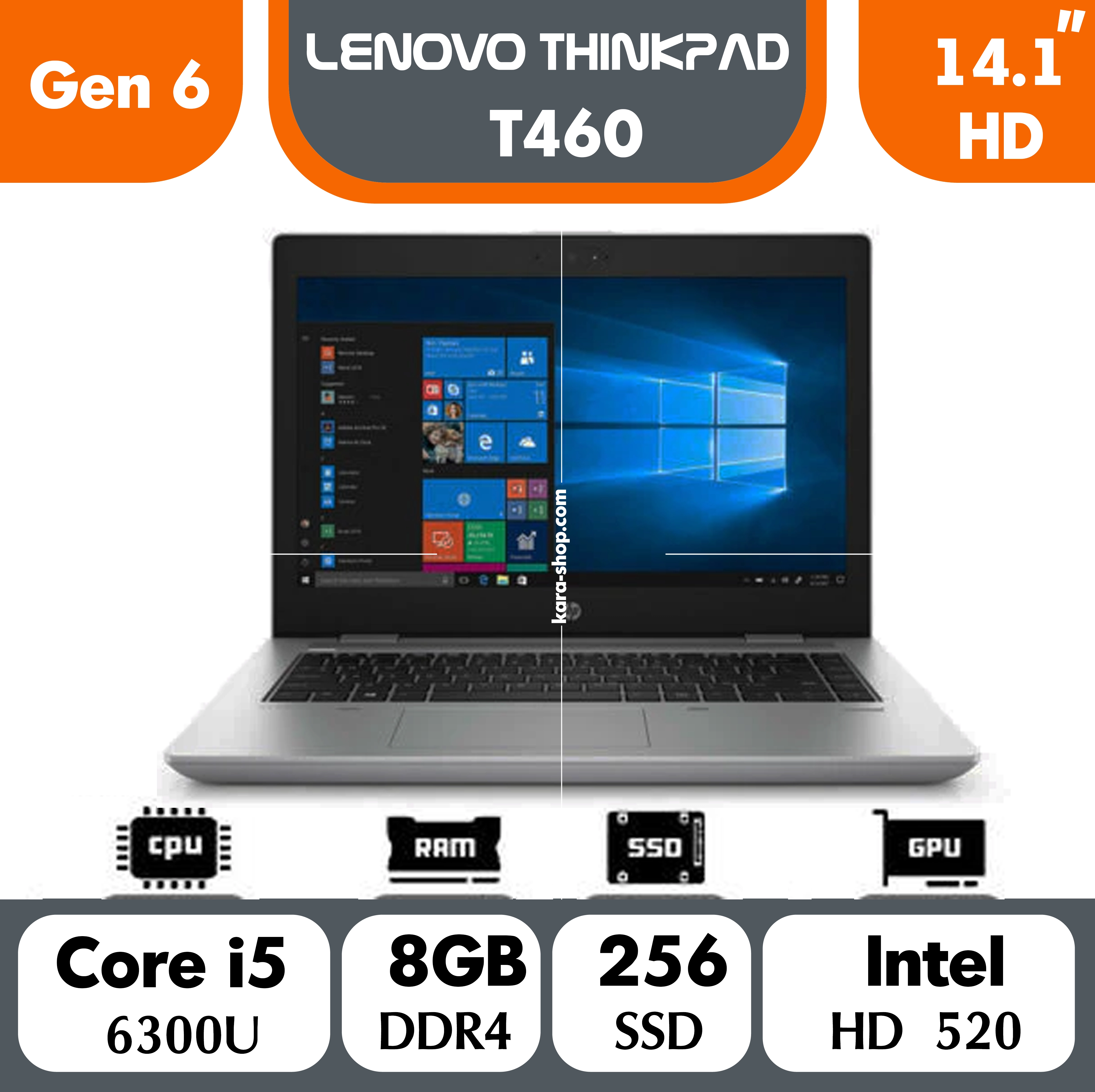 لپ تاپ استوک لنوو مدل Lenovo Thinkpad T460