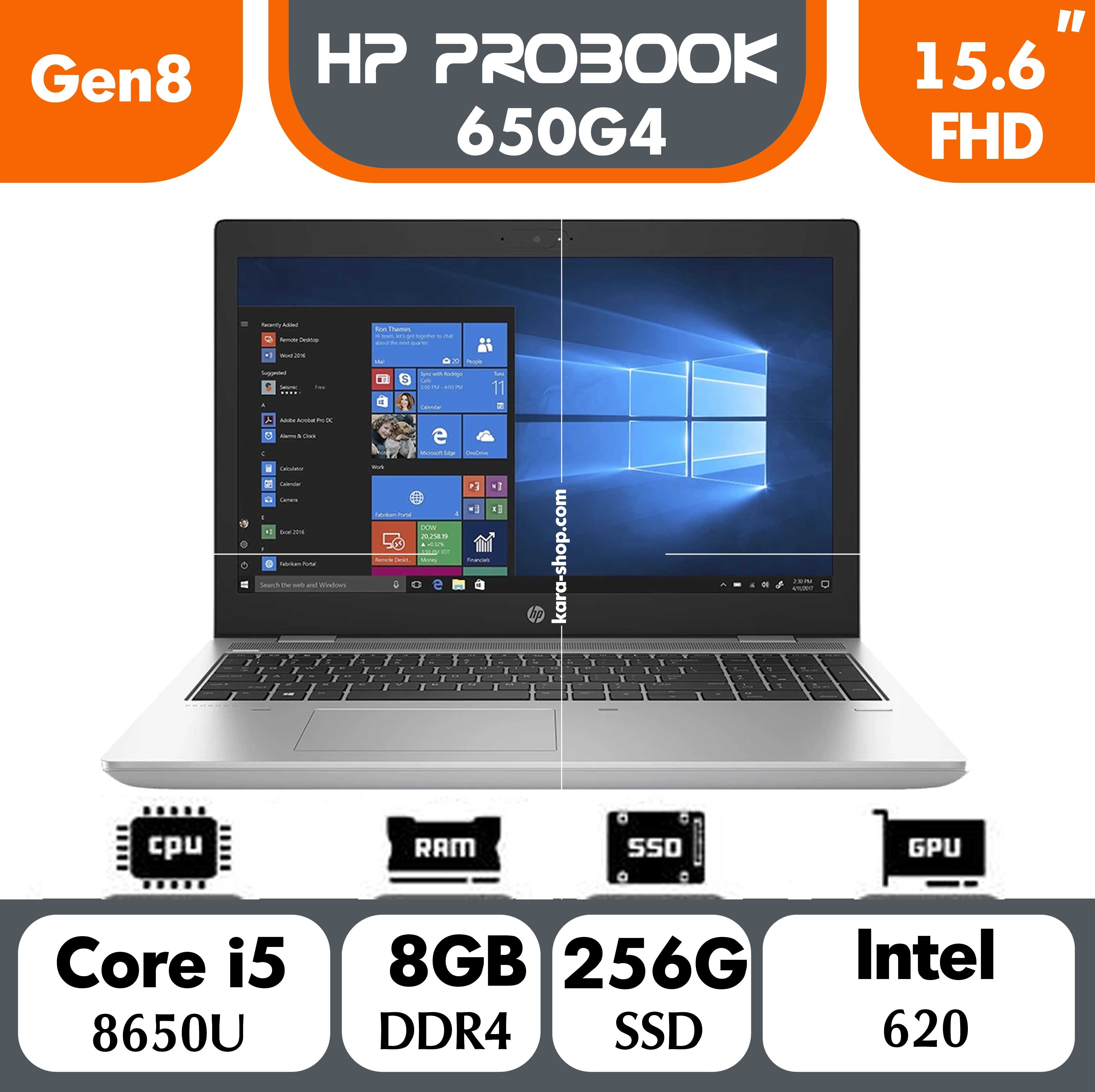 لپ تاپ استوک اچ پی پروبوک مدل HP Probook 650 G4