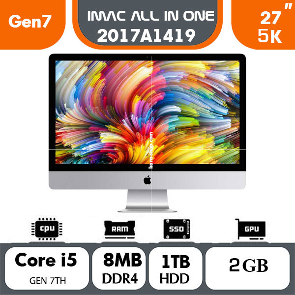 آل این وان استوک اپل مدل Apple iMac A1419 2017 i5 Gen 7 | 8GB | 1TB|Vga4GB |27in5K